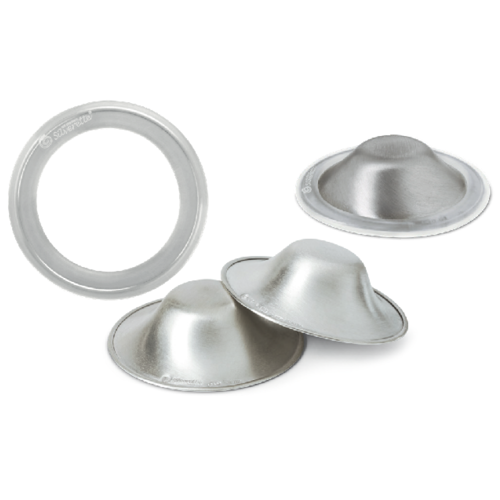 Mamilos de prata + anel 0-feel - Silverette